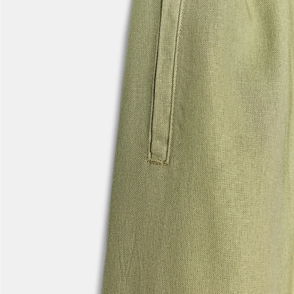Zara Olive Green Wide Leg Pants - Picture 3 of 6